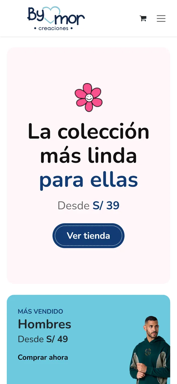 Portada de BYMOR en el celular